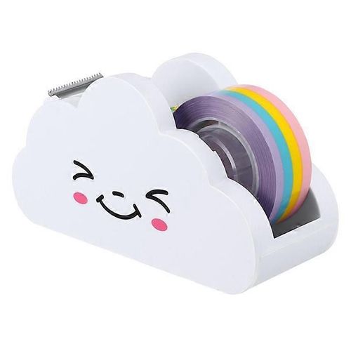 Bande Arc-En-Ciel Cloud Cutter Manuel De L'étudiant Desktop Tape Cutter Mignon Emballage Tape Machine Stu