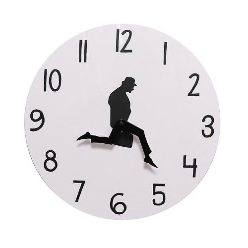 Horloge murale balayage secondes ministère silencieux de Silly Walks horloge Decor
