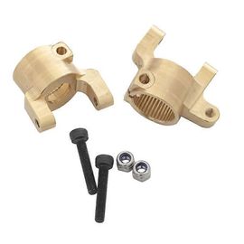 2pcs en laiton robuste avant C Moyeu Porteur Roulette Bloc C Siège pour Axial SCX10 II 90046 90047 1/10 R