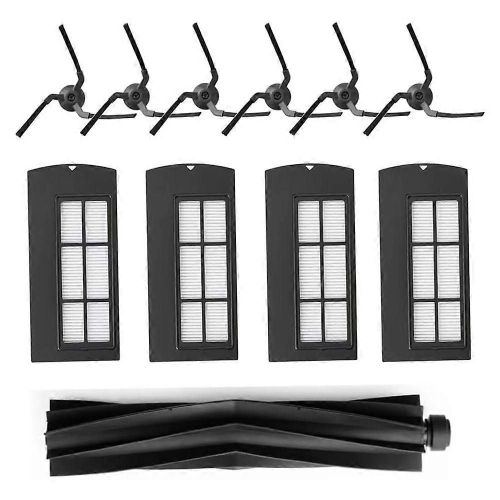 Kit d'accessoires de remplacement compatible pour aspirateurs robots X9 Pro Pièces de rechange Brosse à rouleau Filt