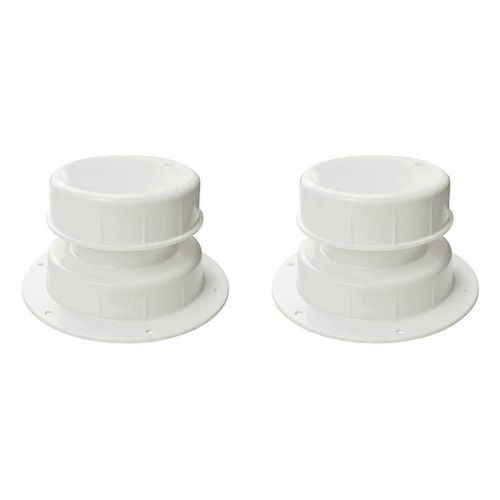 Blanc Rv Plomberie Bouchons D'évent Kit 2pcs Remorque Camping-Cars Capuchon D'évent Toit Égout Couvercle Capuchons Pour 1 À 2