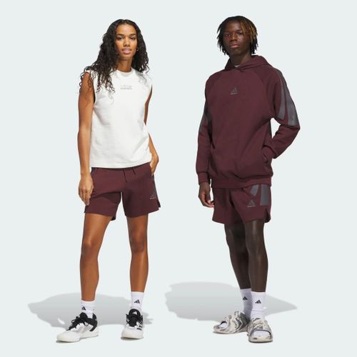 Short Spacer Adidas Basketball (Non Genré) Adidas - Aurora Ruby / Brown - 2xs