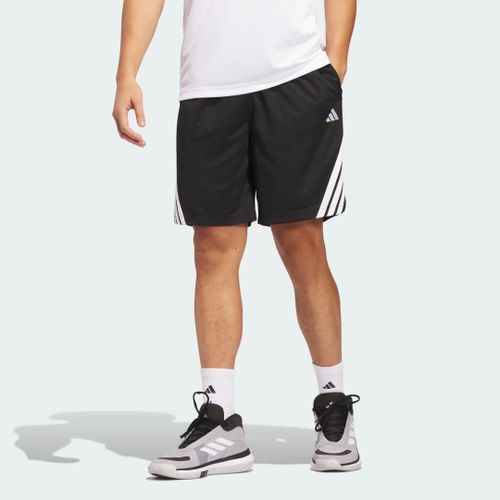 Short 3 Bandes Legends Basketball Adidas - Black / White - S 23 Cm