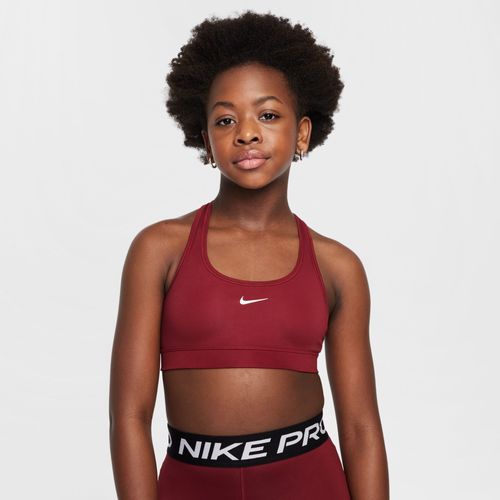 Brassière De Sport Nike Swoosh Pour Fille - Rouge