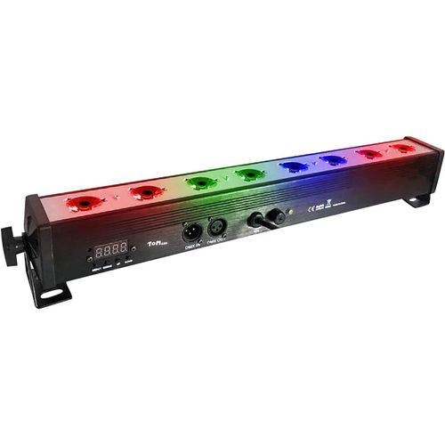 BAERTMY-Pare - Feu Led Bar, 8Pcsx3W Rgb En Trois Types De Led Et Sept Types De Maisons En Aluminium Complet, Applicables À La Discothèque/À La Fête/Au Théâtre Rgb Par Barre