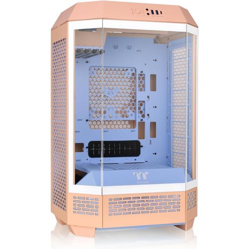 BAERTMY-THERMALTAKE The Tower 300 | Boîtier Gaming Moyen Tour | Peach Fuzz