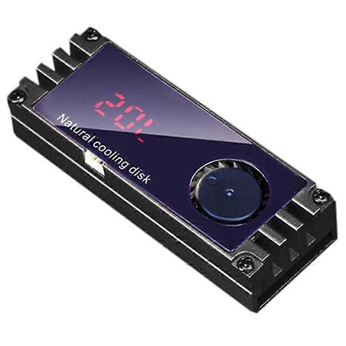 M2 SSD Dissipateur Thermique Refroidisseur Température OLED Affichage Numérique M.2 2280 NVME SSD Disque Dur à Semi-Conducteurs Rad