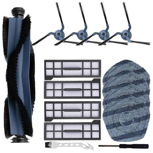 Kit d'accessoires 15PCS pour X10 PRO Omni Robot Aspirateur Brosse Principale Rouleau Brosses Latérales Hepa Fil