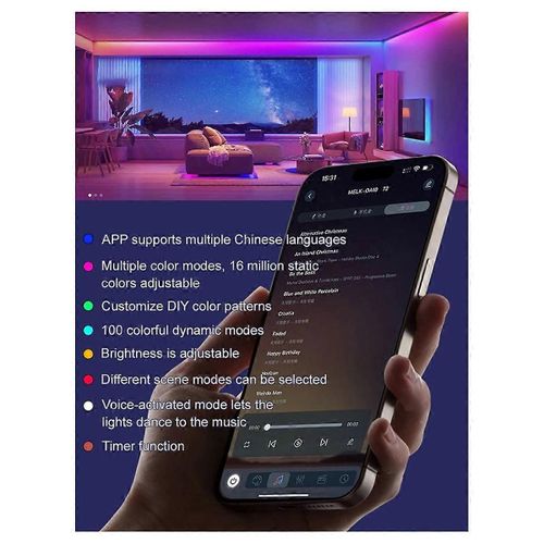 Nachtlampje Led Night Light Smart App Rgb Camping String Lights