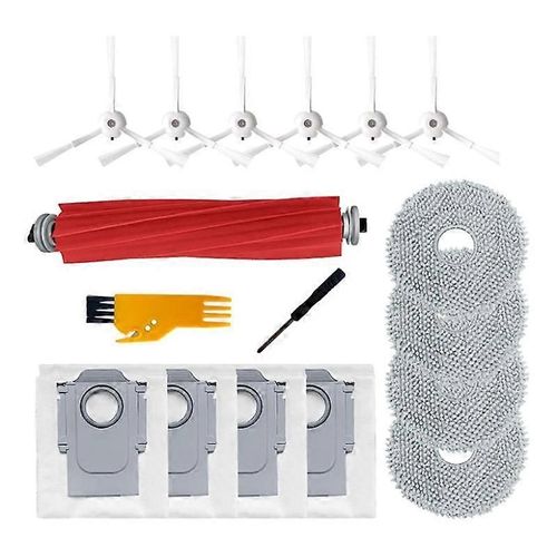 Kit d'accessoires 17PCS pour Q / P10 A7400RR Robot Aspirateur Brosses Latérales Principales Sacs À Poussière Tampon De Vadrouille