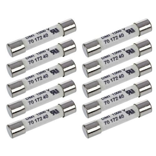 1000V 500MA 10Pcs 6.3X32mm Multifonctionnel Pratique Portable Pratique Blanc Céramique Fusible pour Mul