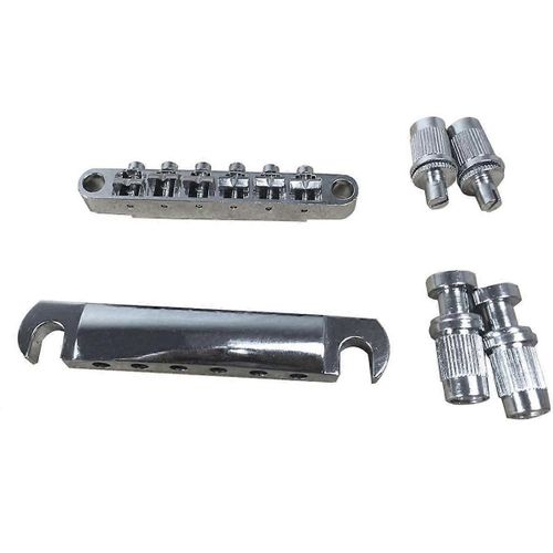 Chevalet De Guitare Électrique, Standard 6 String Taille Lp Guitar Bridge Full Set Bridge Tail Stud Zinc Allo
