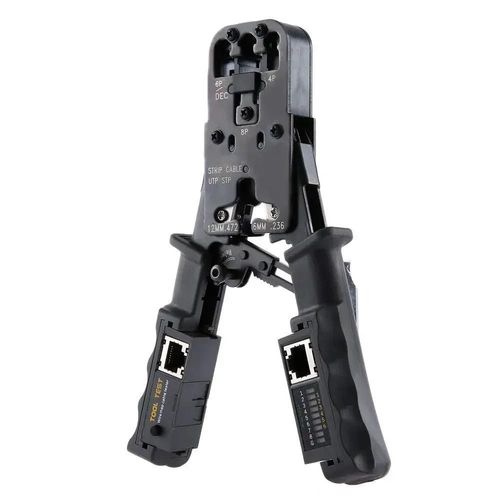 Pince à sertir pour câble réseau LAN RJ45 2 en 1, outil de coupe, testeur de câble, pince à câble 6P/8P, outil de coupe de fil, pince à sertir de Test-vert clair