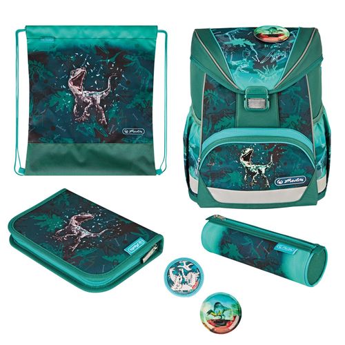 Herlitz Ultralight Plus Green Rex Ensemble De Cartables Garçon Polyes