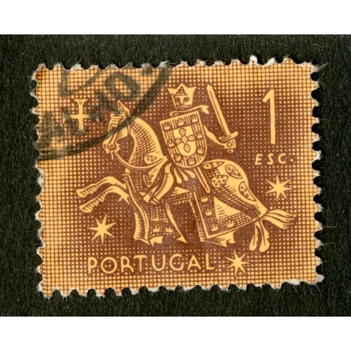 Timbre Oblitéré Portugal, 1 Esc