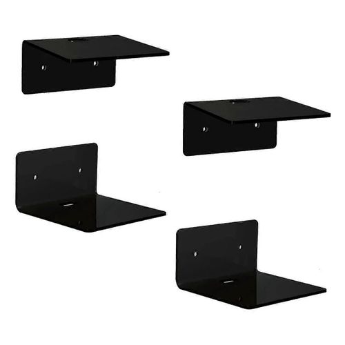 Lot De 4 Haut-Parleur Flottant Organisateur Babyphone Présentoir Livres Support Mural Flottant