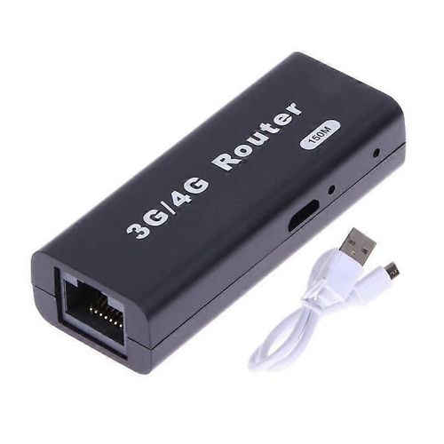 Mini Portable 3G/4G WiFi Wlan Hotspot WiFi Hotspot 150Mbps RJ45 USB Routeur sans fil avec câble USB