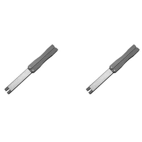 2PCS Double Face Affûtage 400/600 Grain Pliant Poche Pierre À Aiguiser Couteau Pierre Pour Outdoo