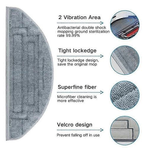 Kit d'accessoires pour S8 Pro Ultra / S8 + / S8 Robot Aspirateur Brosse Principale Filtre Brosses Latérales Vadrouille