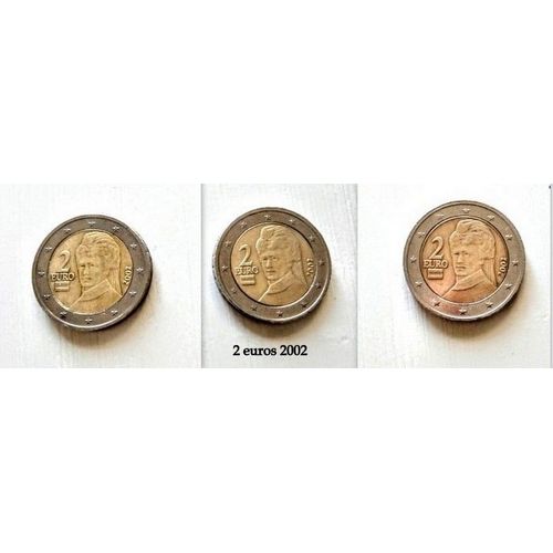3 Pieces 2 Euros Autriche 2002