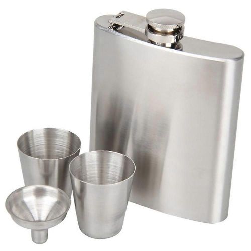 Flacon De Hanche En Acier Inoxydable Pour Bouteille De Whisky D'alcool Bouchon De Boisson Drinkware Drinker Hip Flask Mini Bouteille Avec