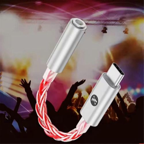 JM6 Pro Type-C à 3.5mm CX31993 Audio Numérique Portable Décodage Ampli Hifi Casque Mobile USB JM11 Rouge