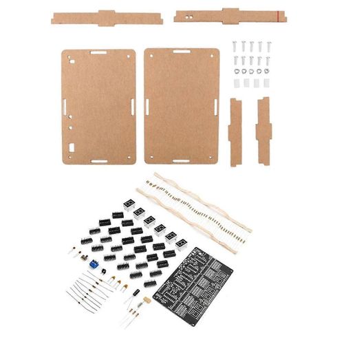 Dc 4.5v-5.5v 6-Kit D'horloge De Circuit Numérique De Bits, Enseignement De L'horloge Électronique Et Formation Pratique, Wel