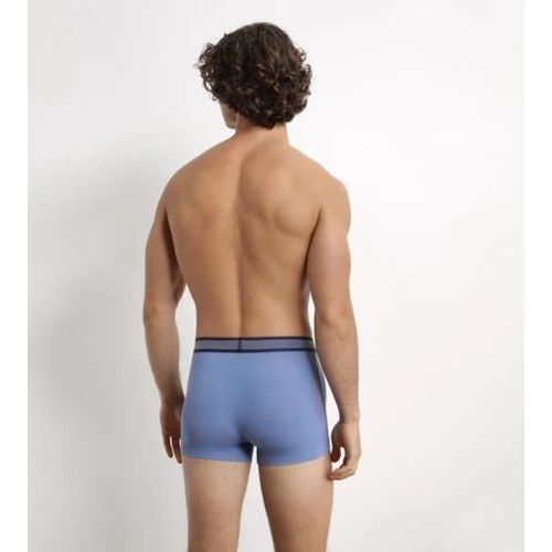 Dim Boxer Homme En Coton Modal À Ceinture Rayée Bleu Maya Dim Smart