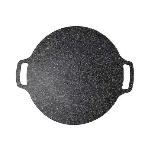 Poêle à pâtisserie antiadhésif coréen Barbecue rond Grill Plaque grill Non adhésif Poêle à pâtisserie rond (universel 3