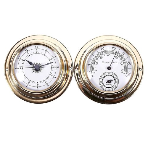 Thermomètre Hygromètre Baromètre Montres Horloge 2 Ensemble Entier Station Météo Mètre
