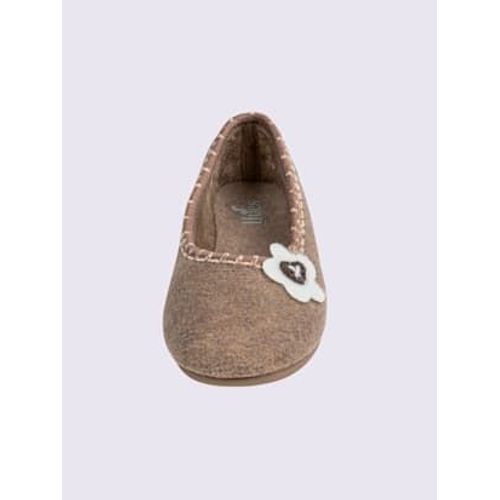 Chaussons En Feutre Synthétique Beige