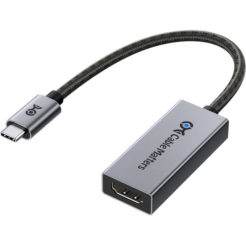 48Gbps Adaptateur USB C vers HDMI 2.1 Compatible 4K 120Hz/8K 60Hz HDR-Compatible Les Ports Thunderbolt 3 et Thunderbolt 4-La rsolution maximale supporte sur Les Mac est de 4K 60Hz.[W517]