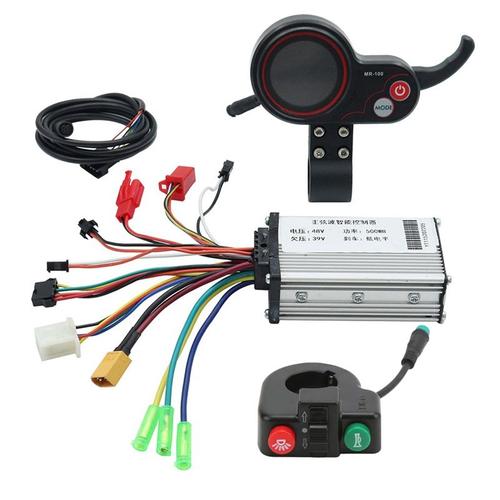 48v 500w Controller Mr-100 Lcd Display Meter Dashboard+Switch Button For Electric Scooter
