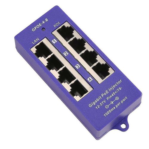 48V ou 24V Gigabit Passif PoE Injecteur 4 Port 1000Mbps PoE Module pour Camra IP de Scurit WiFi Acce