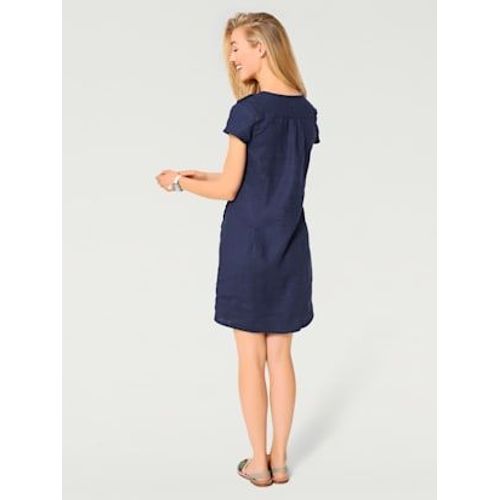 Robe D'été Pur Lin - Linea Tesini - Marine