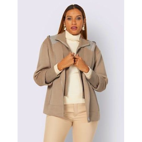 Veste En Laine 50% Laine Vierge - Creation L - Chamois-Sable Chiné