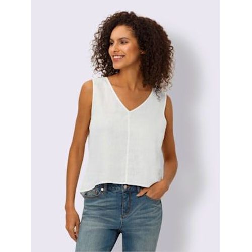 Débardeur Pur Lin - Linea Tesini - Blanc