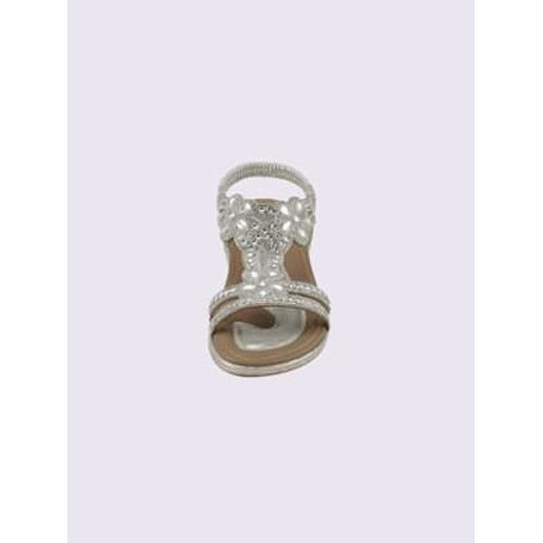 Sandales Matière Textile Agréable À Porter - - Couleur Argent - 36