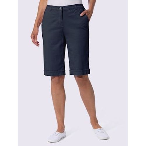 Bermuda En Jean Coupe Décontractée - - Marine