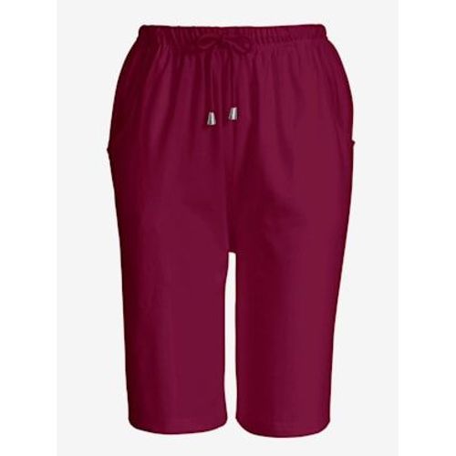 Bermuda Féminin À La Ceinture Élastique - - Bordeaux