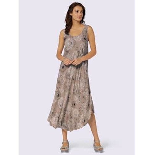 Robe Imprimée Pure Viscose - - Sésame-Graphite Imprimé