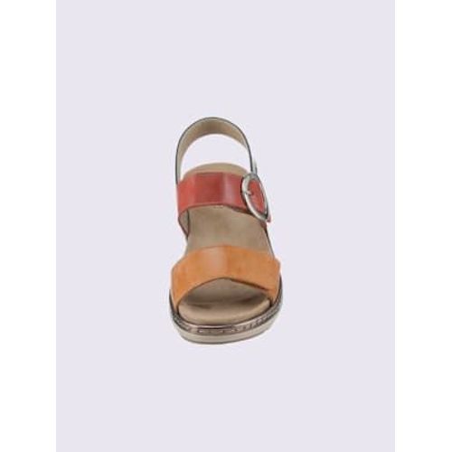 Sandales De Fabrication Portugaise Rouge Orange