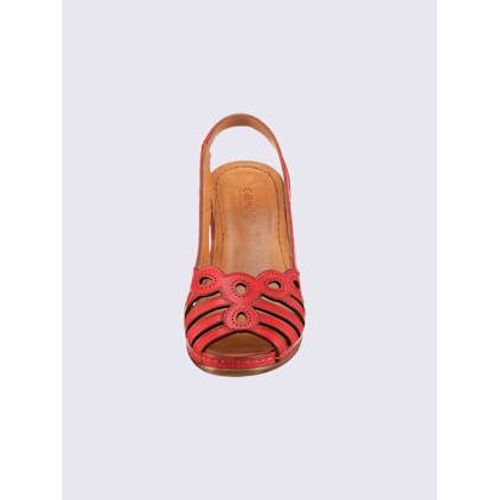 Sandales Largeur G* Gemini Rouge