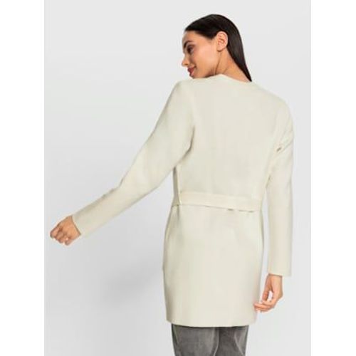 Veste Longue En Tricot Avec Viscose - Rick Cardona - Écru
