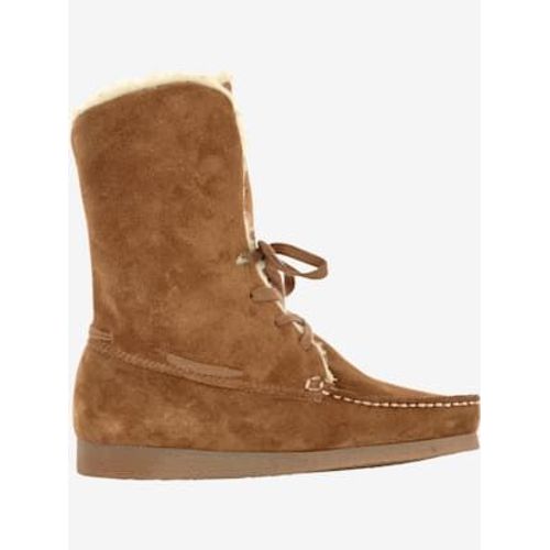 Bottines Cuir Velours Vachette Doux Ambre