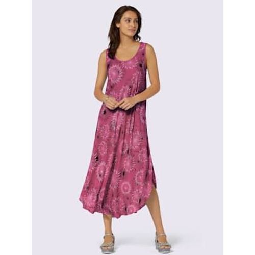 Robe Imprimée Pure Viscose - - Mûre-Graphite Imprimé