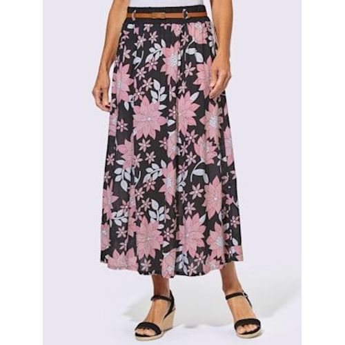 Jupe À Panneaux Qualité Tissée - - Noir À Motifs