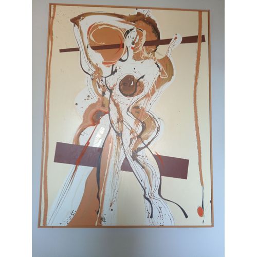 Tableau Peinture "La Femme Au Lancer De Javelot" De Kooré