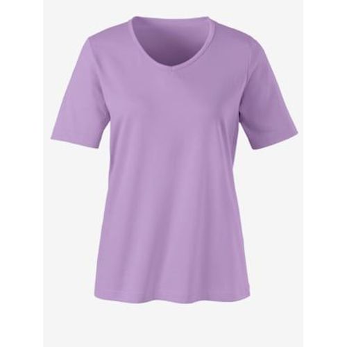 T-Shirt Femme Simple Confortable Col V - - Parme