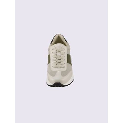 Baskets De Fabrication Portugaise Beige Kaki